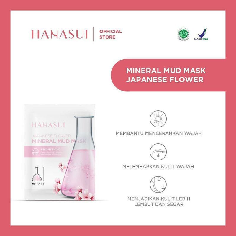 ~ PIYOSHI08 ~ HANASUI Mineral Mud Mask Peel Off Mask Sachet PC19