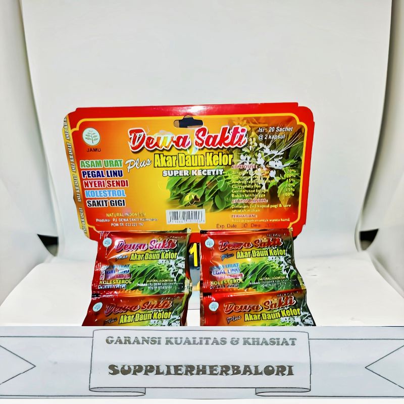 COD TERLARIS KAPSUL DEWA SAKTI akar daun kelor ASAM URAT