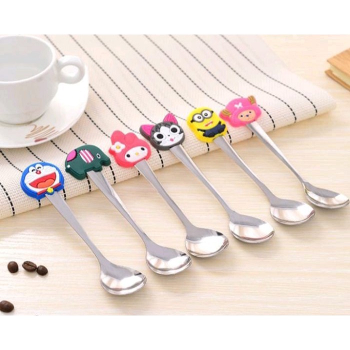 Sgmshop Sendok teh karakter sendok kartun lucu karakter tea spoon