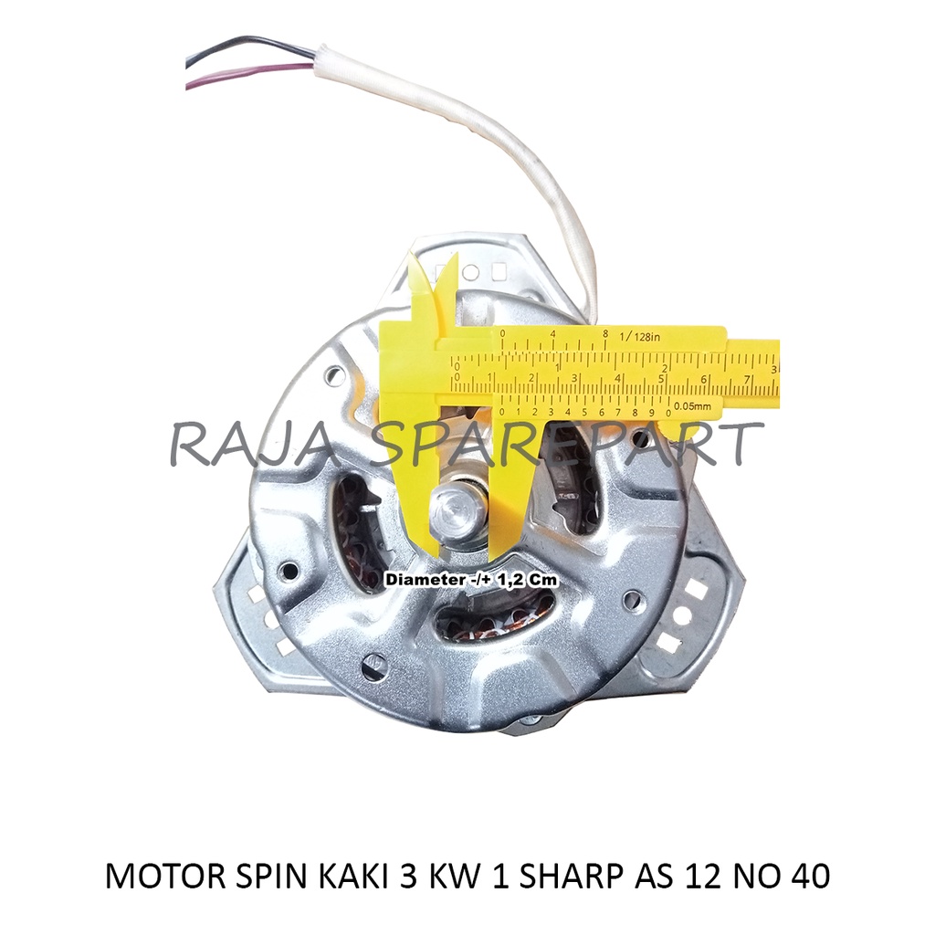 Motor Spin Mesin Cuci Kaki 3 Kw 1 Sharp As12 Merk TINS no 40