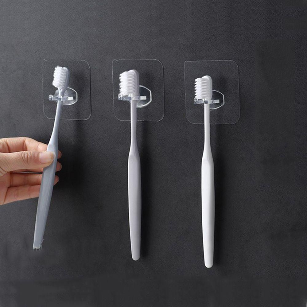 Chookyy Tempat Sikat Gigi Plastik Aksesoris Kamar Mandi Plug Seamless Adhesive Hook