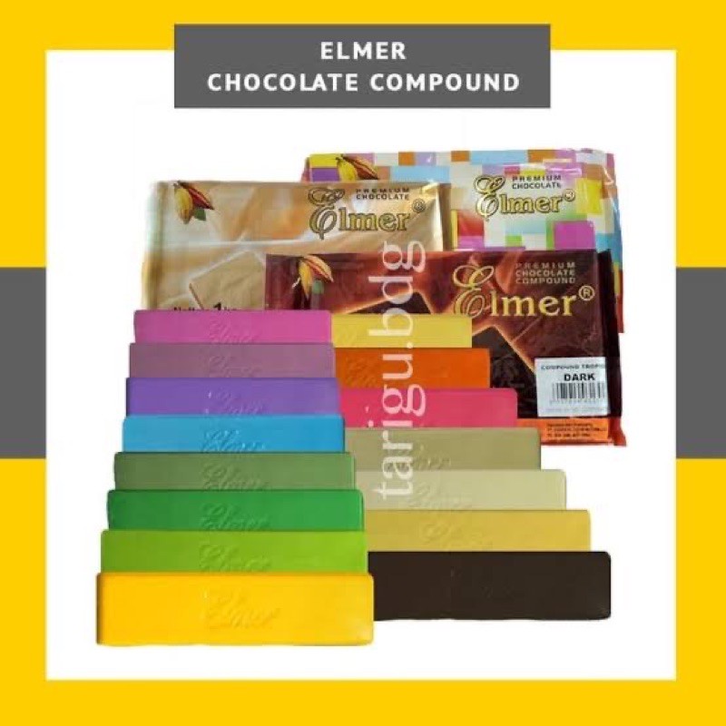 

REPACK: 166G - ELMER CHOCOLATE COMPOUND (Cokelat Batang/ Coklat Blok)