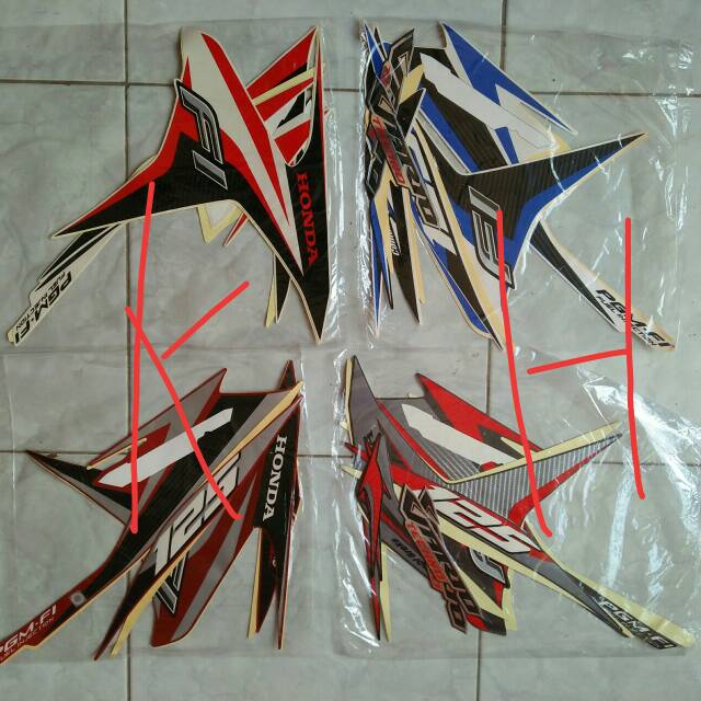 Striping stiker vario tekno 125 2014