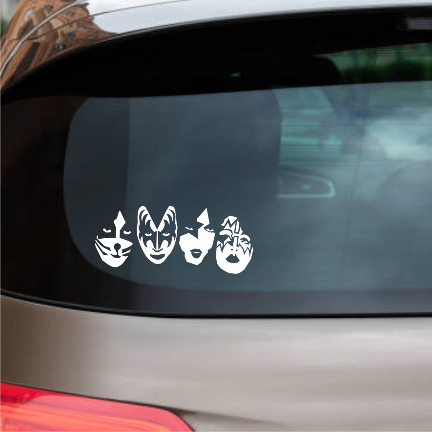 

stiker mobil Band Kiss Mask