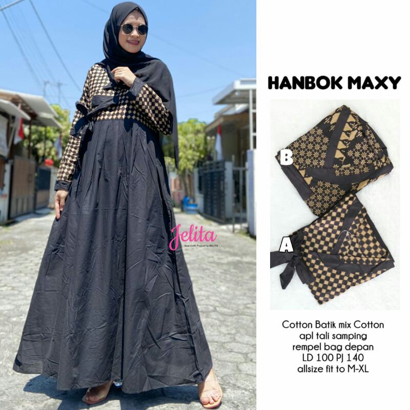 Hanbok Maxy // Maxi Dres ala Korea // Bahan Cotton