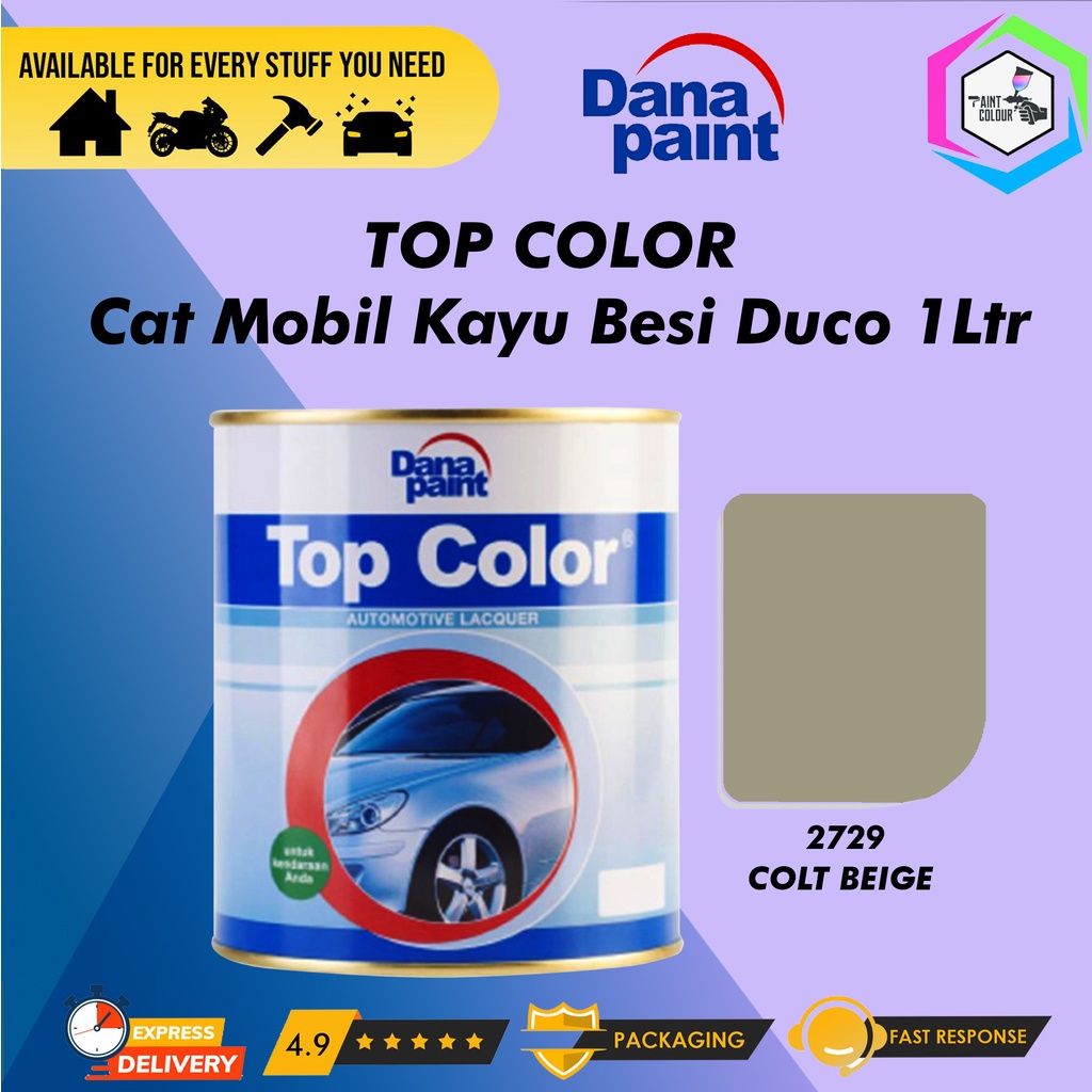 TOP COLOR 2729 Colt Beige - Cat Mobil Kayu Besi Duco