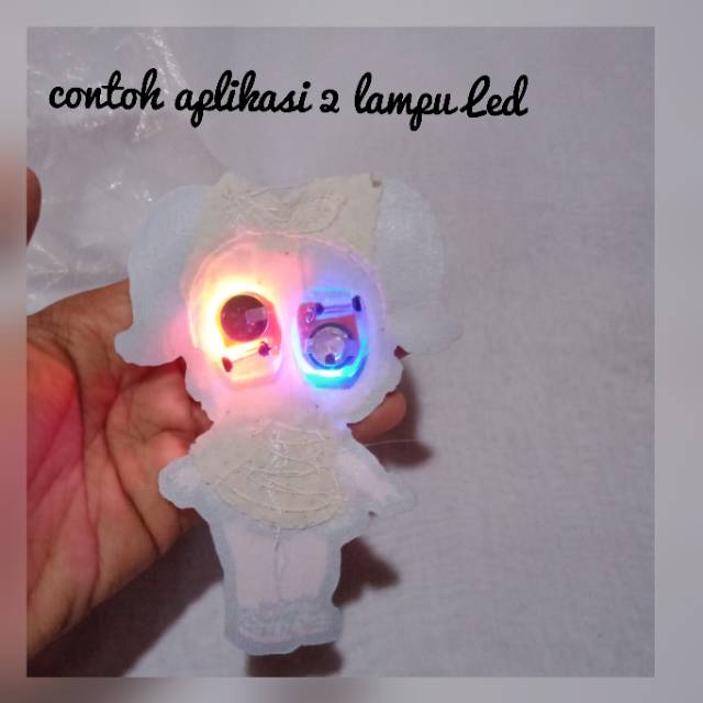 Aplikasi bordir patch unicorn /patch kuda pony LED MUSIK 20 CM (kepala)