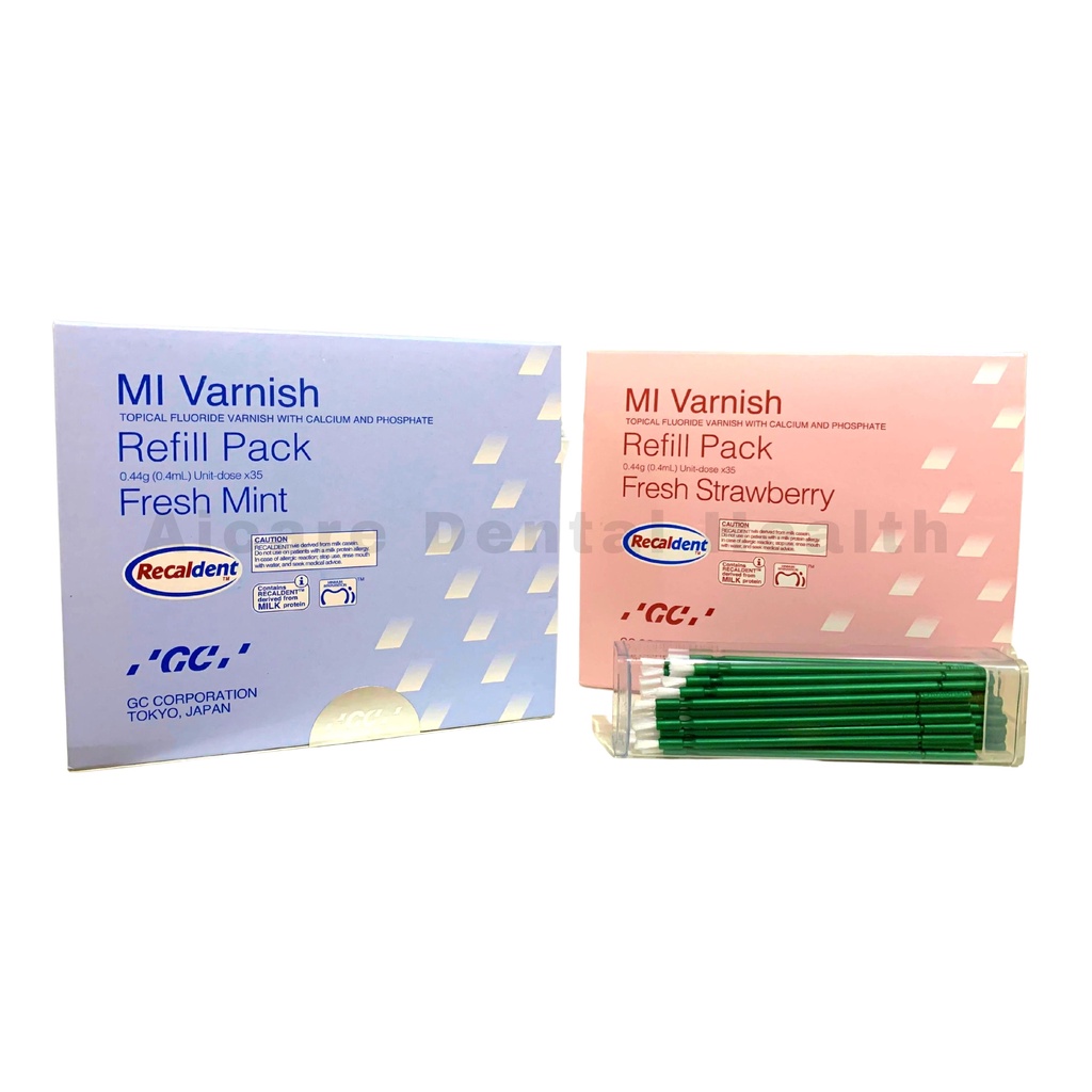 GC MI Varnish - Topical Fluoride Varnish with Calcium and Phosphate - 0.4mL