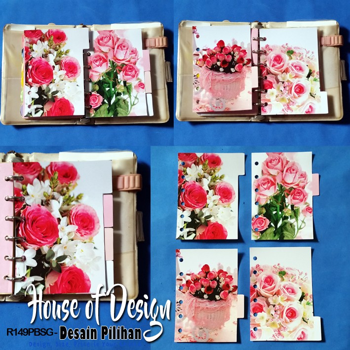 

Pembatas Binder Samping Rose Flowers 2 Ring, 6 Ring, 20 Ring, 26 Ring 1 Set 4 Lembar Glossy Murah