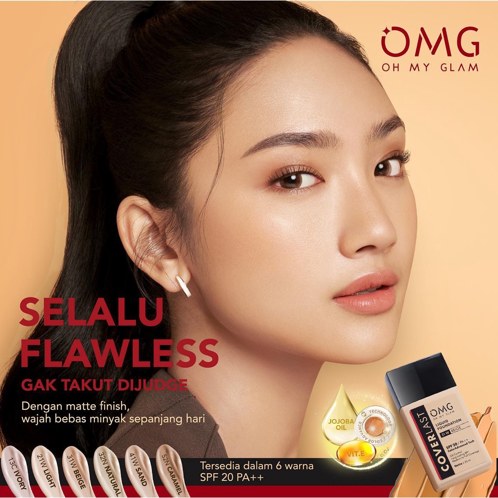 OMG Oh My Glam Coverlast Liquid Foundation - Alas Badak