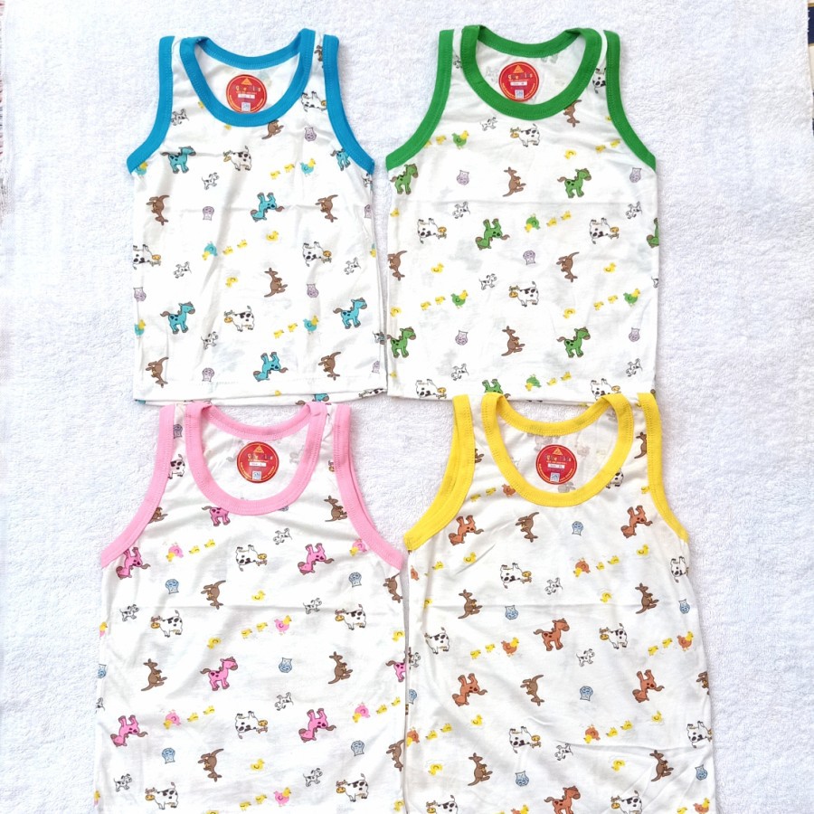 3 Pcs Singlet Kaos Dalam Anak Agree Motif Bergambar - Pakaian Dalam Berkualitas