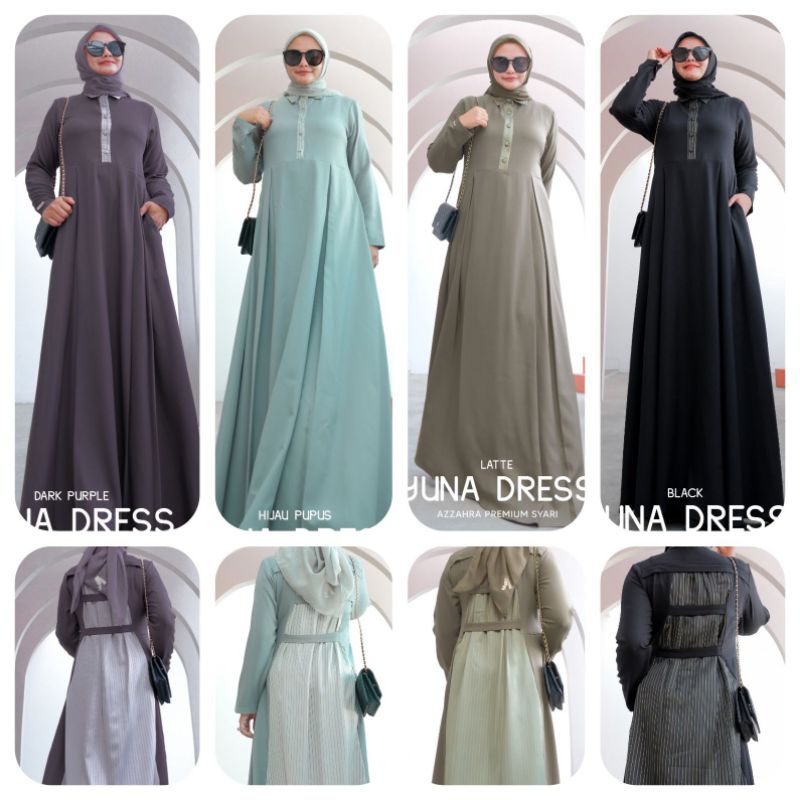 yuna dress by azzahra premium syari