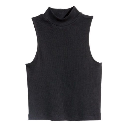 riche - Tank Top Wanita/ iner turtleneck korean catton  ribbed / manset krop  / atasan tanpa lengan/ lekmong