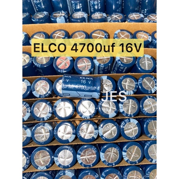ELCO 4700uf 16V ORIGINAL ELNA KUALITAS BAGUS