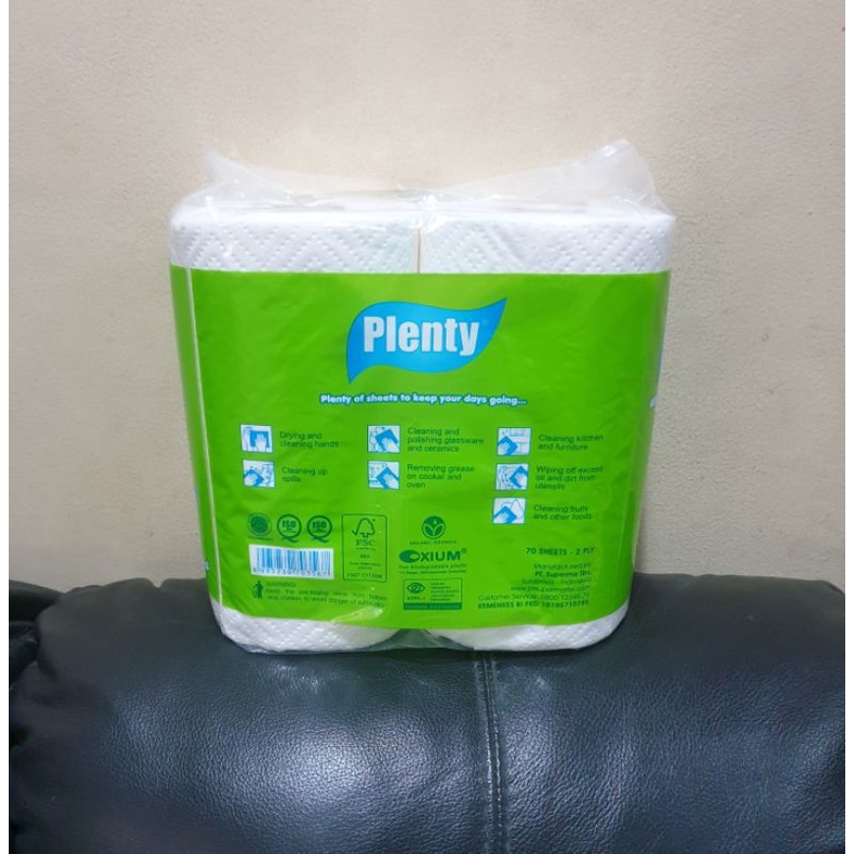 TISSUE PLENTY SERAP MINYAK ISI 2 ROLL KITCHEN TOWEL