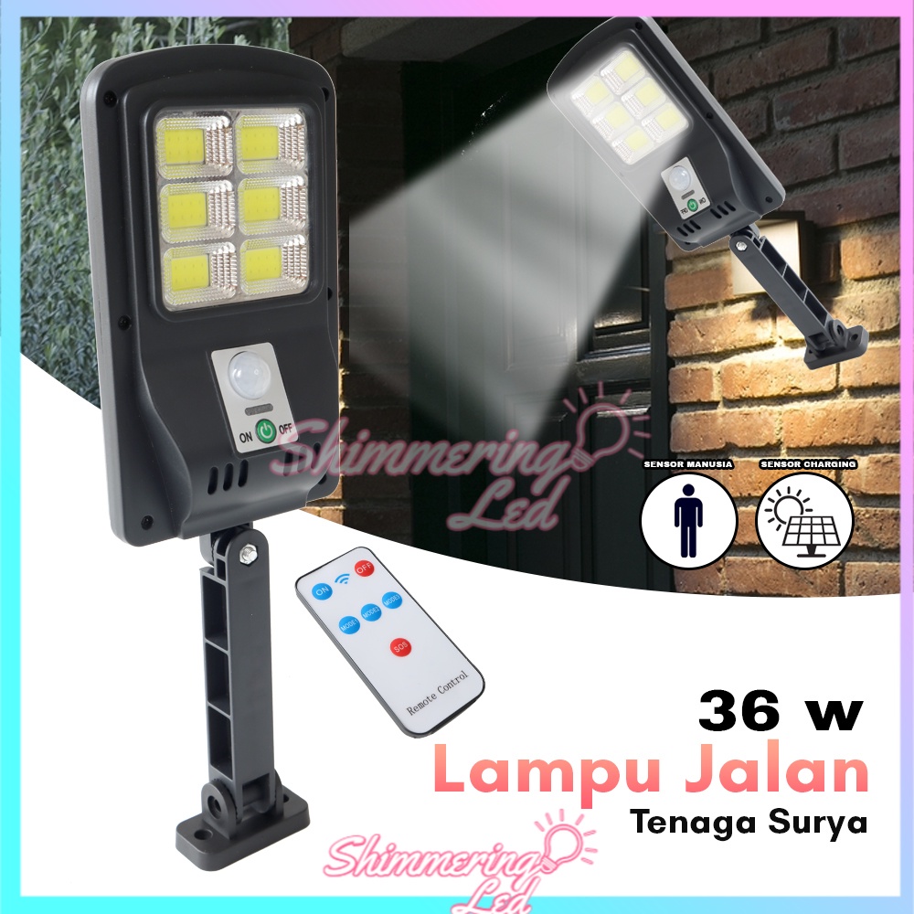 NEW LAMPU PENERANGAN JALAN 180W TENAGA SURYA MATAHARI  WATERPROOF + REMOT