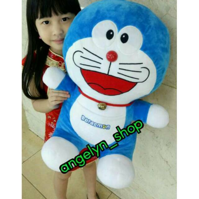 Real pict 100 boneka doraemon jumbo Shopee  Indonesia