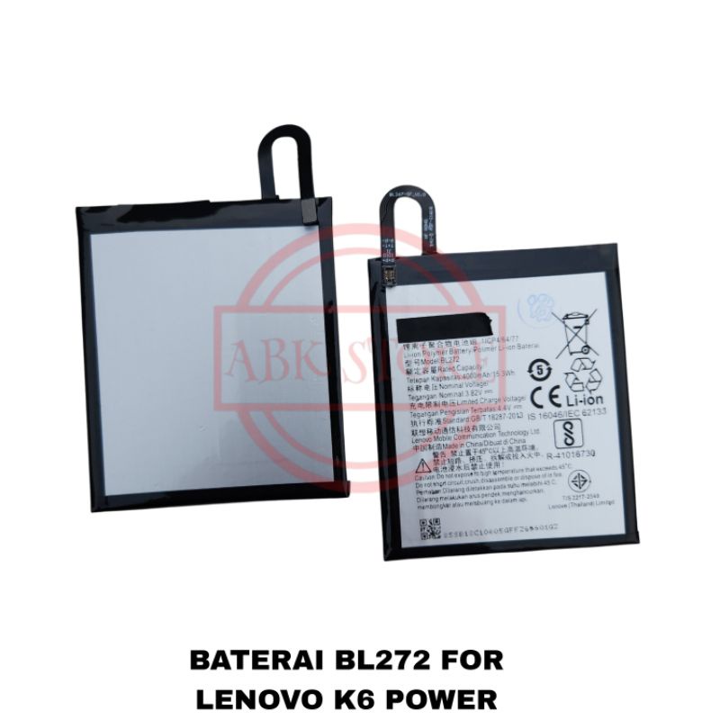 BATERAI BATTERY BL272 FOR LENOVOO K6 POWER