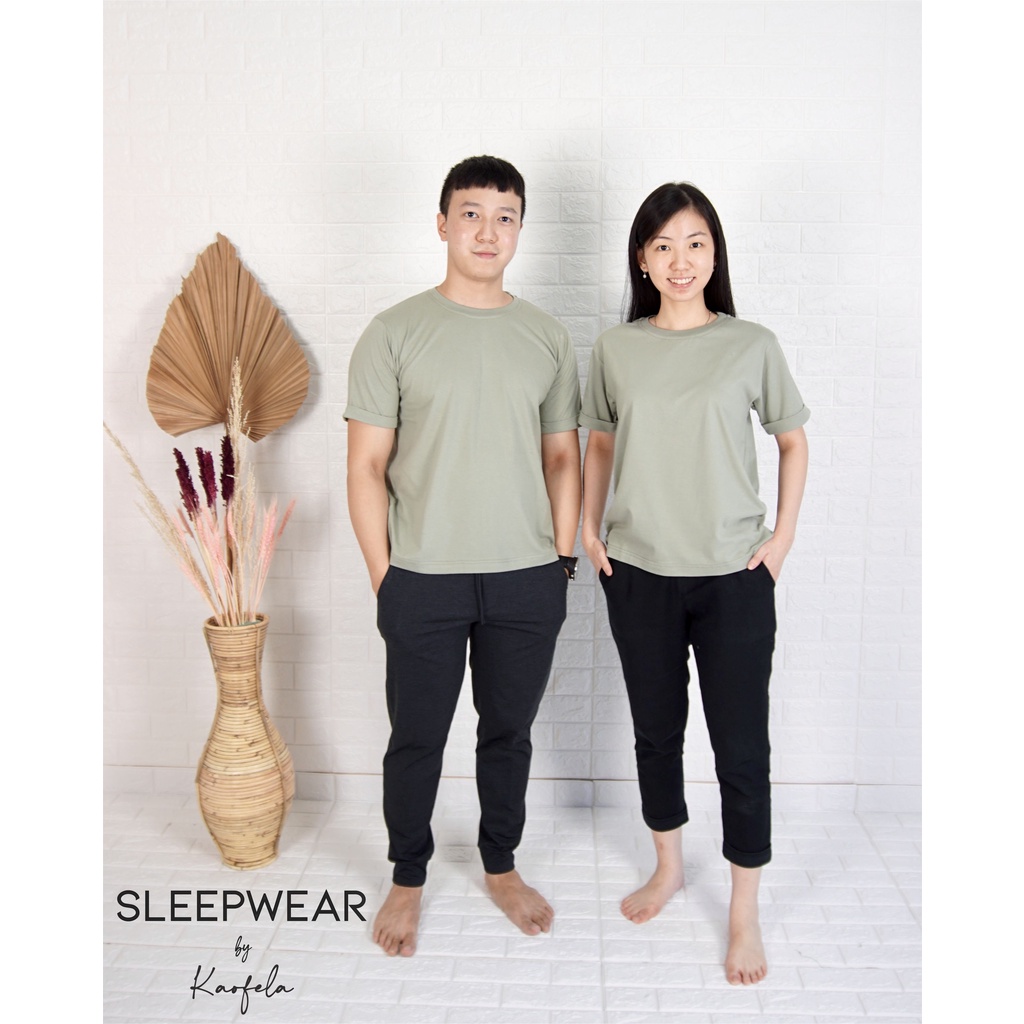 Alana Tee Sage Green / Kaos Polos / Kaos Katun / Kaos Katun Combed / Kaos Couple Polos / Kaos Sage G
