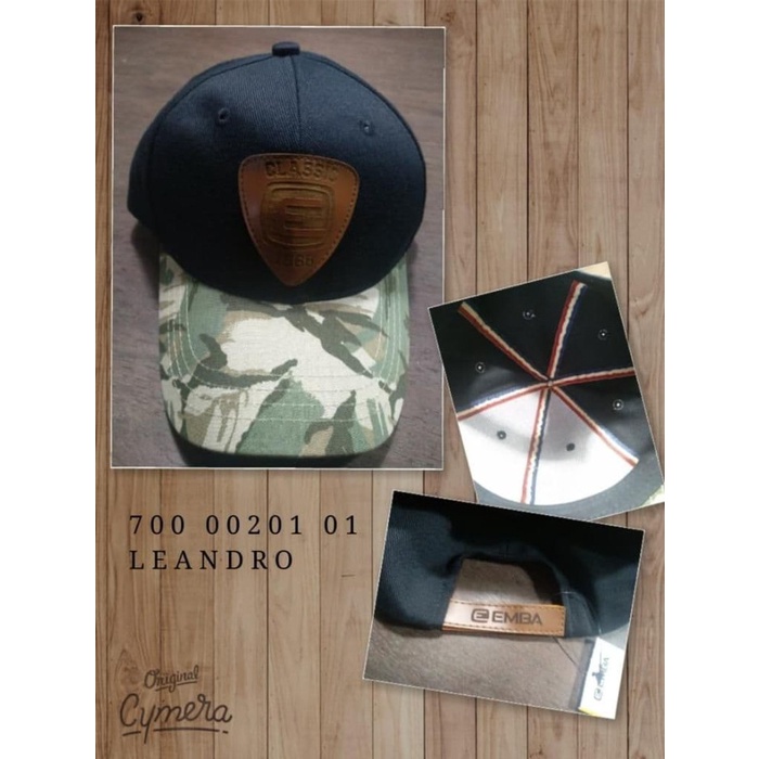 Topi Pria ORIGINAL EMBA TOPI PRIA ALL VARIAN EMBA SERIES PREMIUM - bercorak, leandro(H8N2) Topi Pria