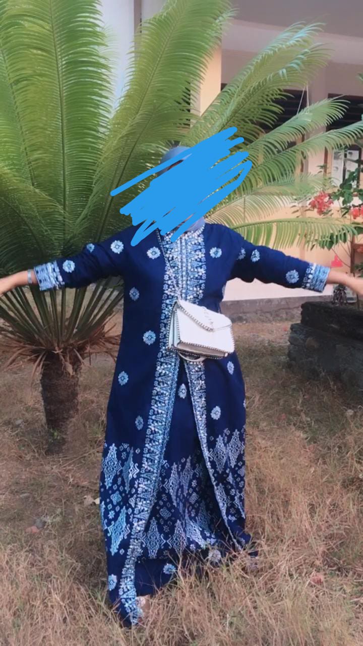 Gamis Motif Batik Songket Palembang