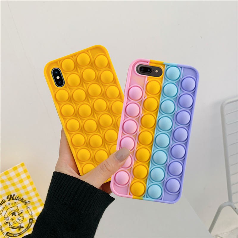 Soft Case Silikon Tpu Motif Mainan Fidget Spinner Untuk Iphone 6s 7 8 Plus X Xs Max Xr Se 2020