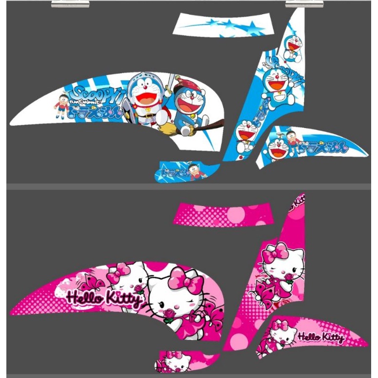 Striping Scoopy 2013 2014 2015 2016 Fi / F1 Lama Variasi Honda Stiker Lis Motor