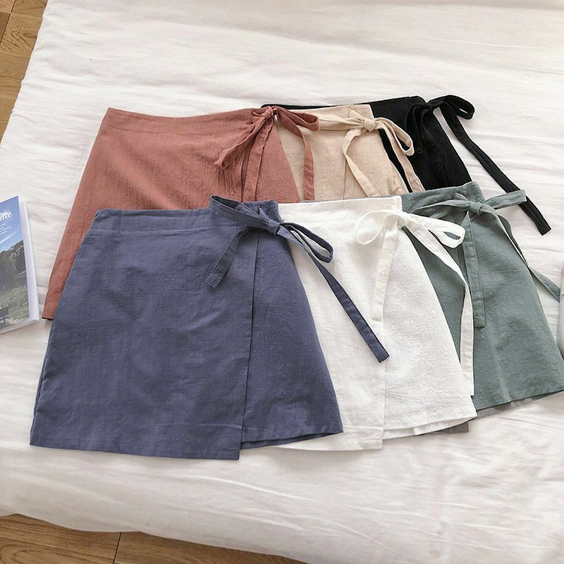 KOREA MINI HIGH WAIST SKIRT CLOE //ROK MINI SIZE LENGKAP POLOS ALINE