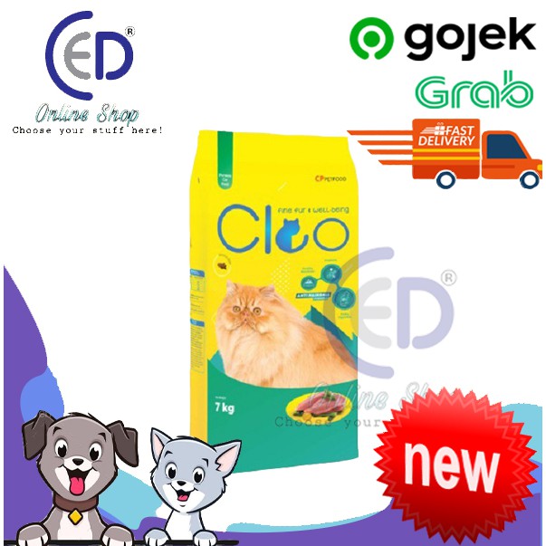 MAKANAN KUCING CLEO PERSIAN 7KG ( KHUSUS VIA GOSEND &amp; GRAB )