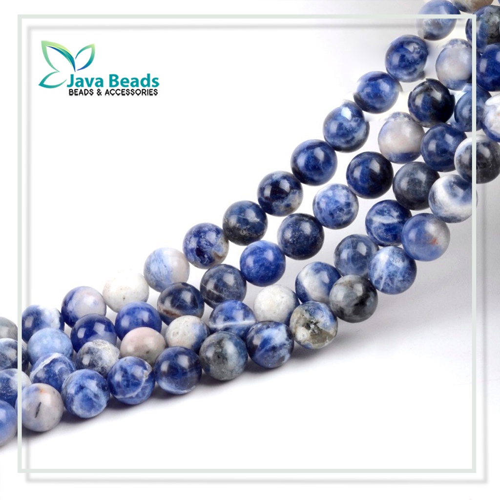 Bahan Craft Gelang Batu Alam Sodalite