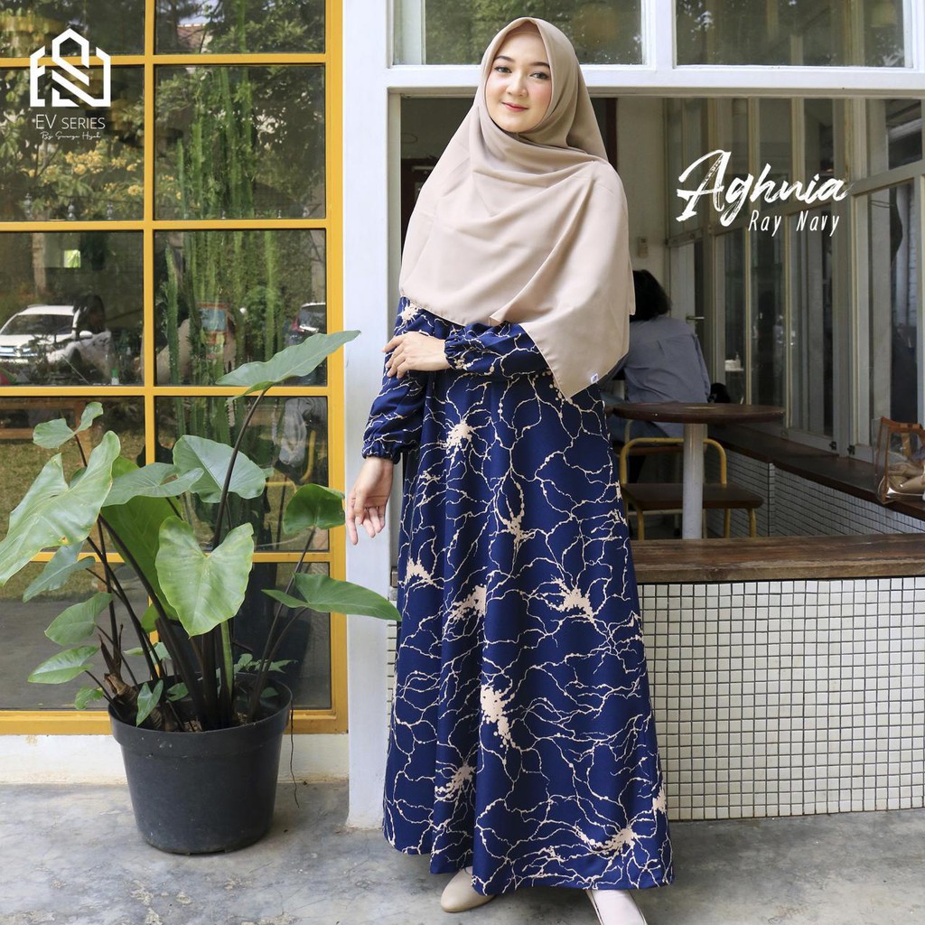 ALEXAGROSIR - AGHNIA DRESS RAY NAVY