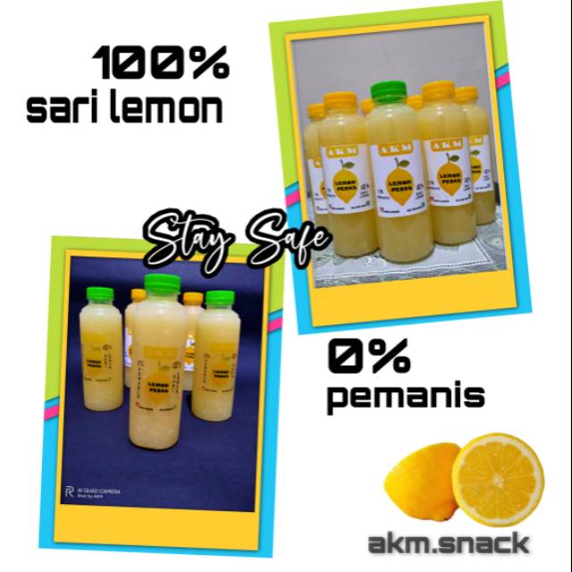 

Lemon Peras california 250mL Fresh / Sari Lemon California/ Murni Sari Lemon / tanpa campuran