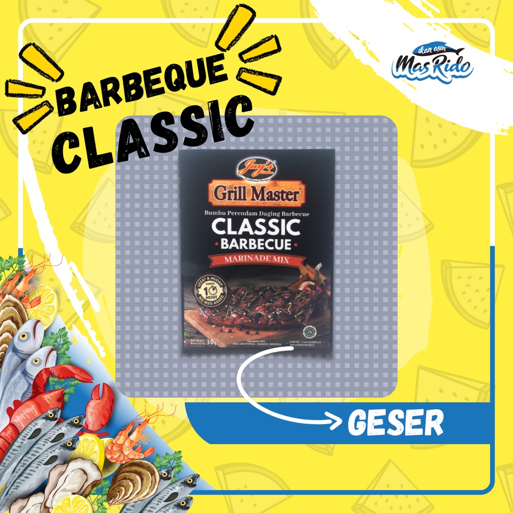 

Jay'S Jays Grill Master Classic Barbeque Marinade Mix Perendam Daging