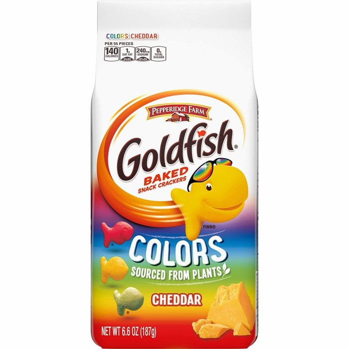 

GOLDFISH Baked Colors Cheddar 187gr PEPPERIDGE FARM