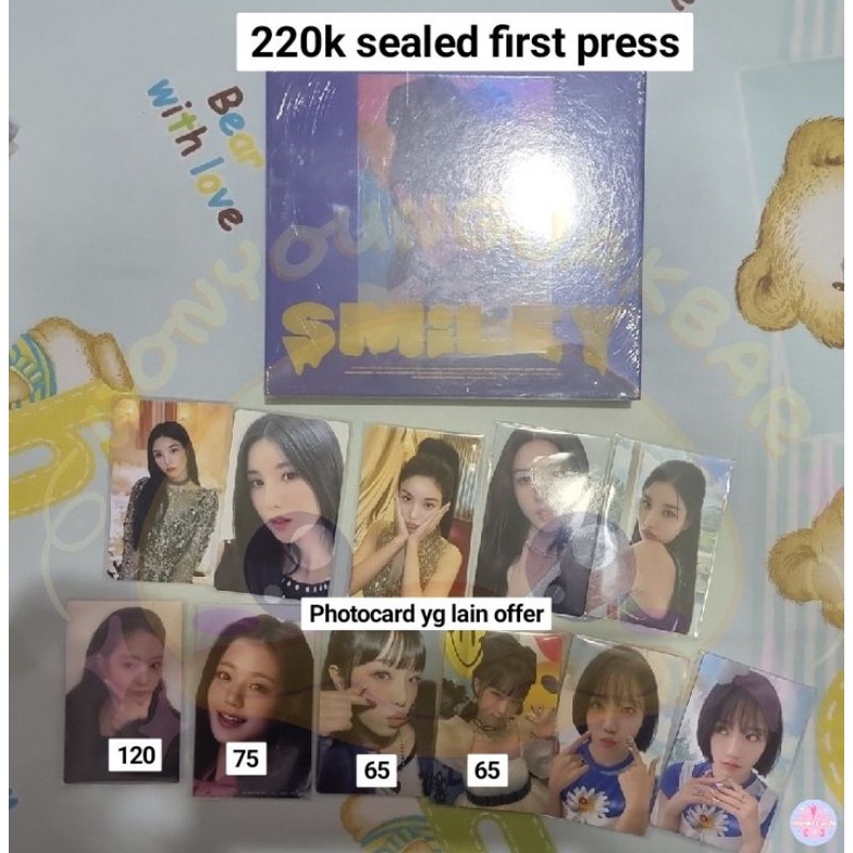album yena smiley sealed first press photocard yuri eunbi wonyoung minju yena