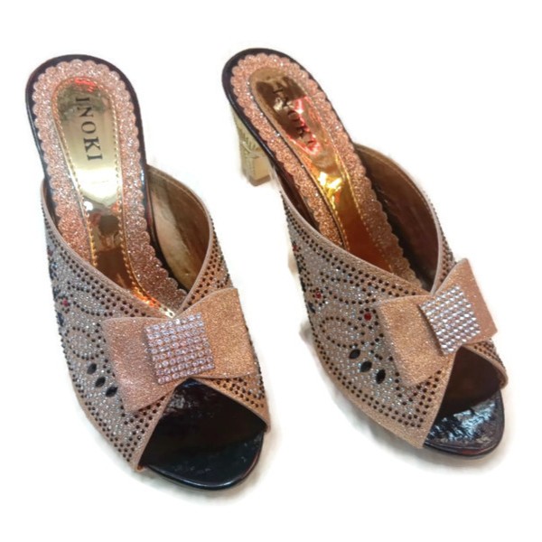 SANDAL PESTA WANITA MEWAH HAK PLATFORM HEELS Seserahan kondangan 5 cm NK 009