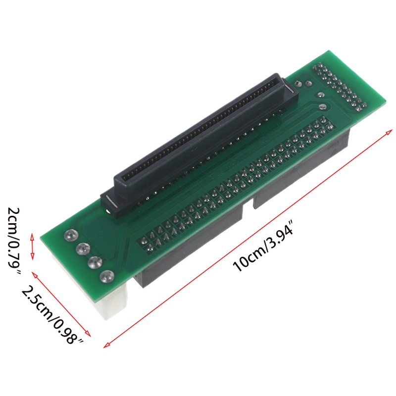 Kabel Mikro btsg SCSI 80female to IDC 50female F/F Adapter Converter 80pin to 50pin Converter Board