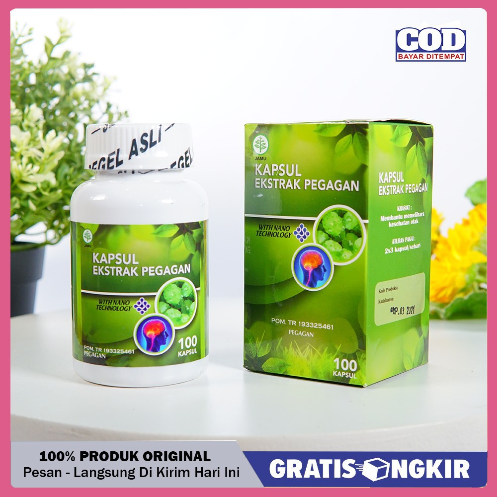 Kapsul Ekstrak Pegagan 100% Asli Original