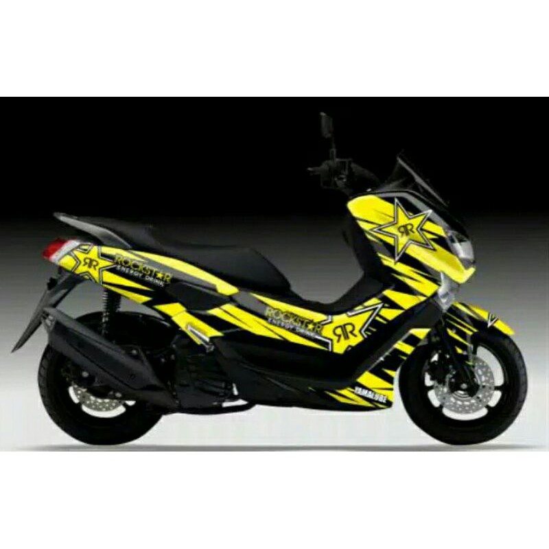 Decal sticker Rockstars Kuning Nmax 155