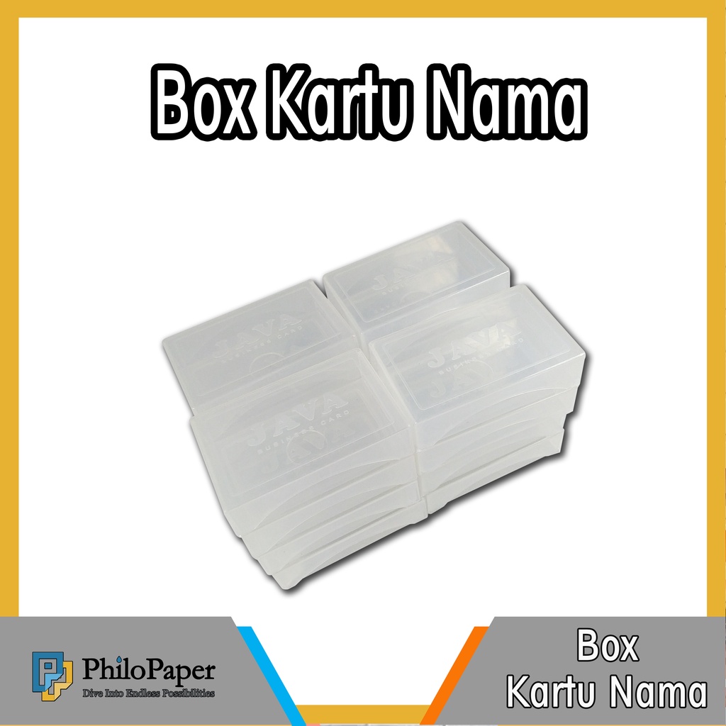 

ATK ~ Tempat Kotak Kartu Nama Kosongan / Blank Name Card Box 6,5 x 9,5 JAVA