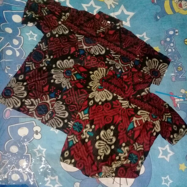 Couple Batik Ayah Anak Motif Kecubung Size Anak Terlengkap