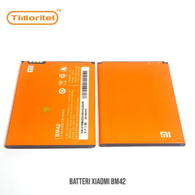 BATERAI XIAOMI BM42/REDMI NOTE 3G/4G ORI