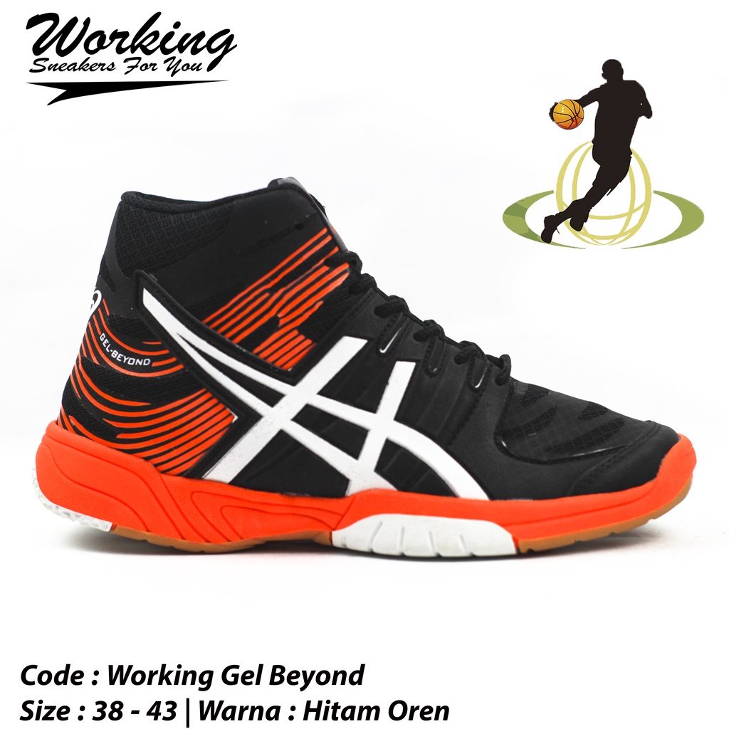 Sepatu Sneakers Pria Working Gel Beyound Sepatu Olahraga Basket