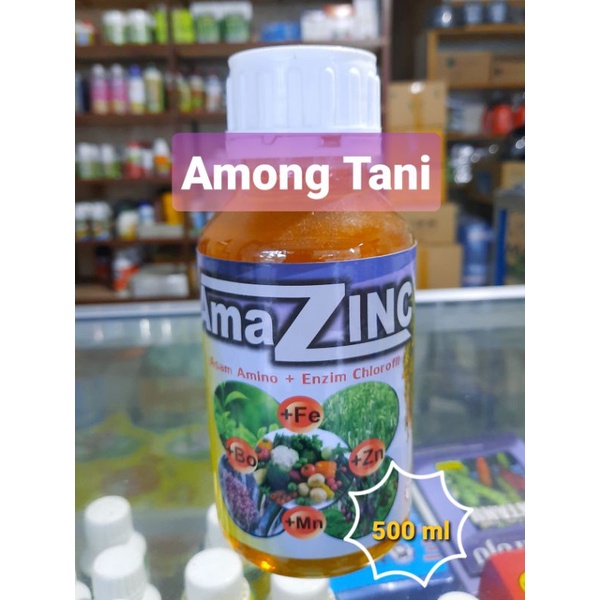 Pupuk Amazinc 500 ml/ pupuk asam amino/enzim klorofil/pupuk makro dan micro