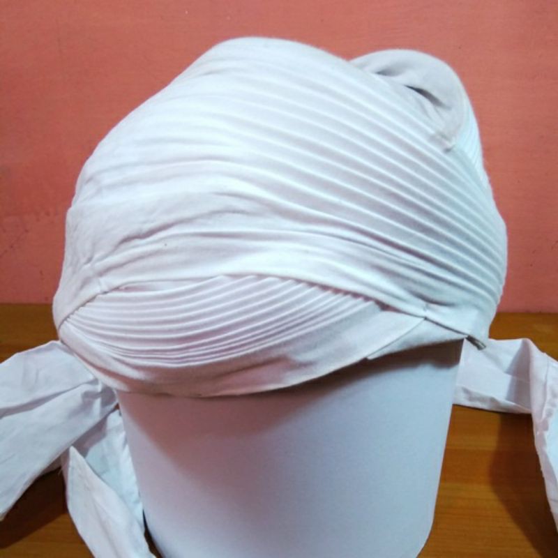 Blangkon Jogja Sliwir Warna Putih Polos