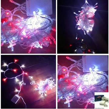 Lampu Hias Tumblr Led Lampu Natal / Twinkle Light MERAH PUTIH