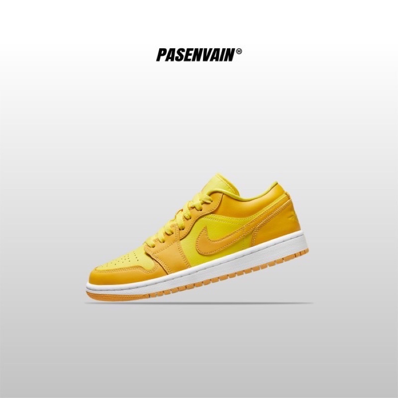 Air Jordan 1 Low Bright Yellow 100% Original