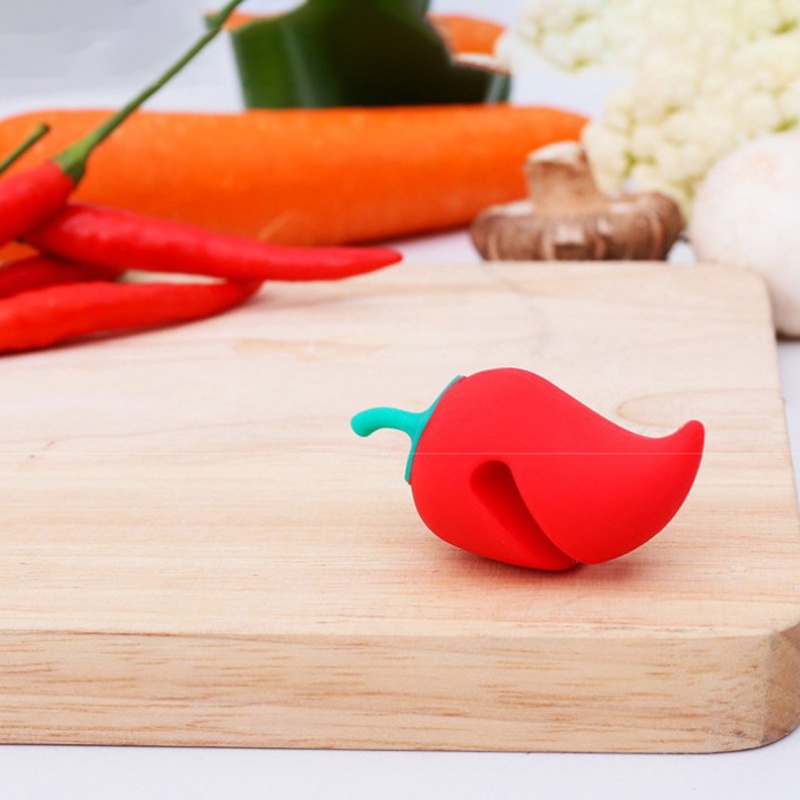 Klip Holder Tutup Panci Bentuk Cabai Lucu Anti Tumpah
