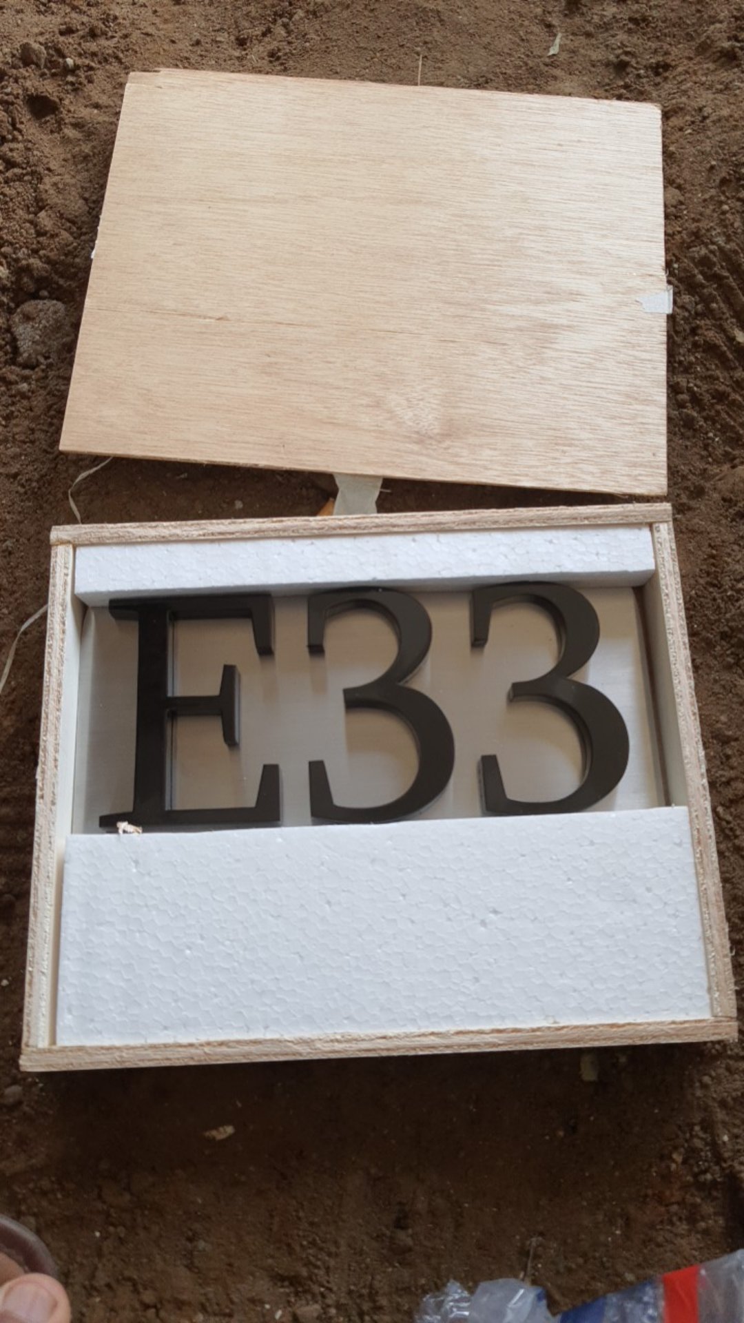 Nomor Rumah Stainless Uk 20x25cm