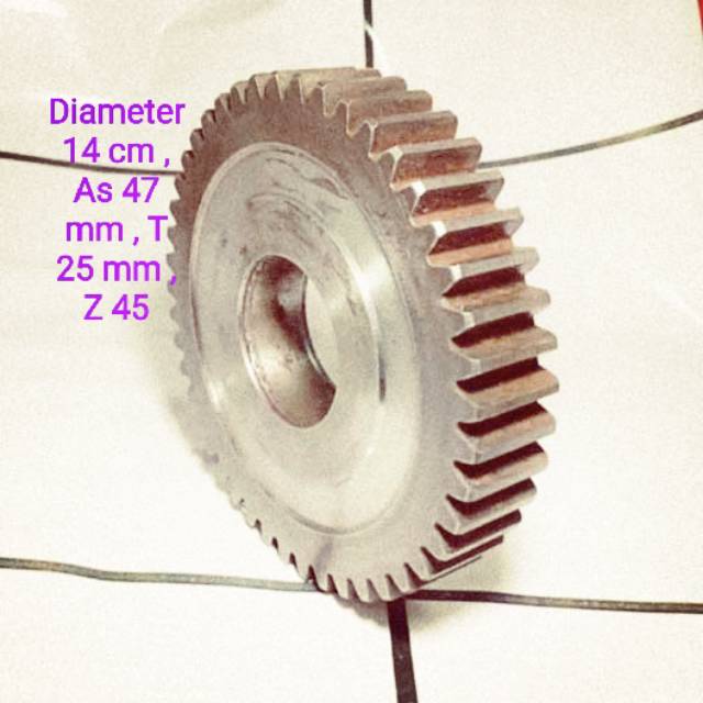 Pinion spur gear 14cm M3 Z45